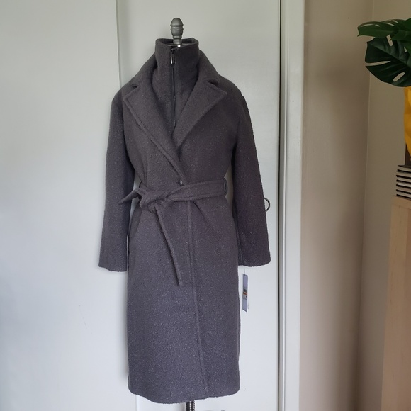 Calvin Klein Boucle Fleece Coat Size Small NEW! - Picture 2 of 15